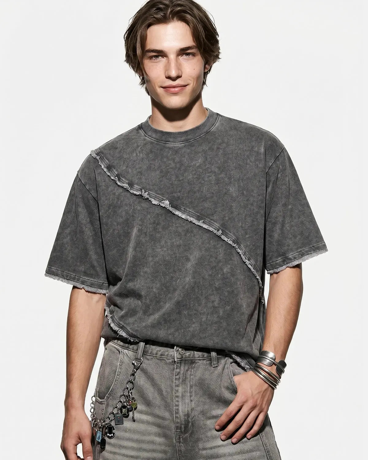 Raw Edge Deconstructed T-Shirt | Inflation Streetwear