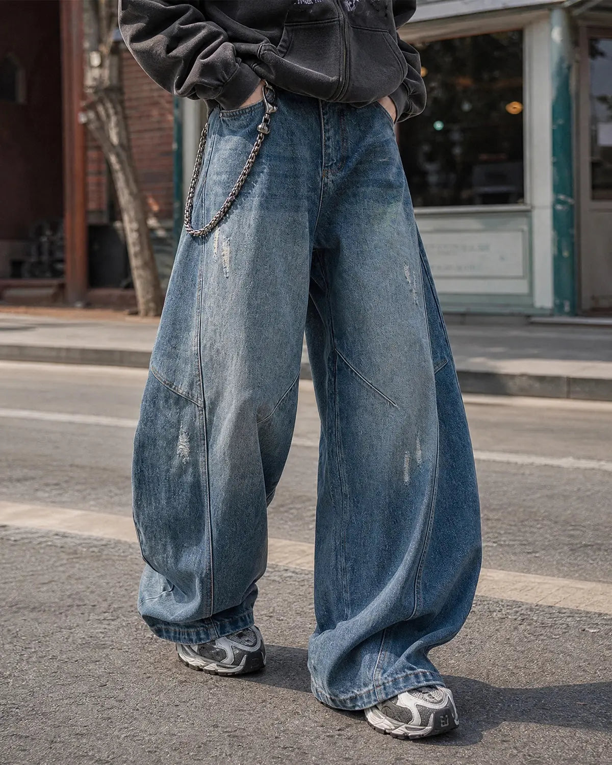 Distressed Ripped Baggy Jeans | Inflation Streetwear