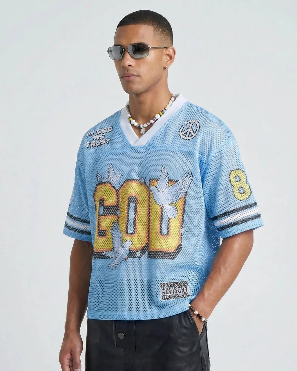 Dove Graphic Mesh Football Jersey | Inflation Streetwear
