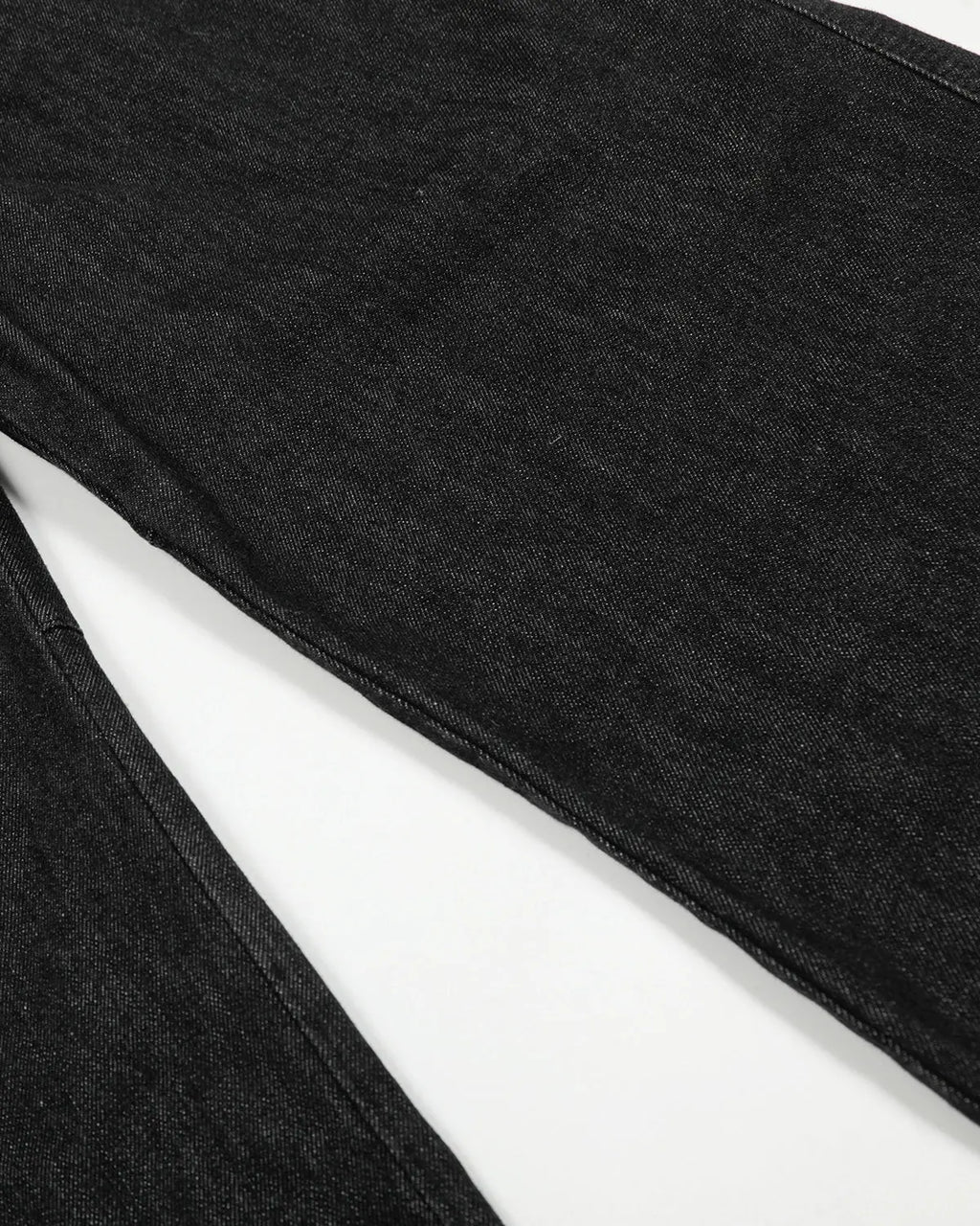Pleated Raw Baggy Jeans | Inflation Streetwear