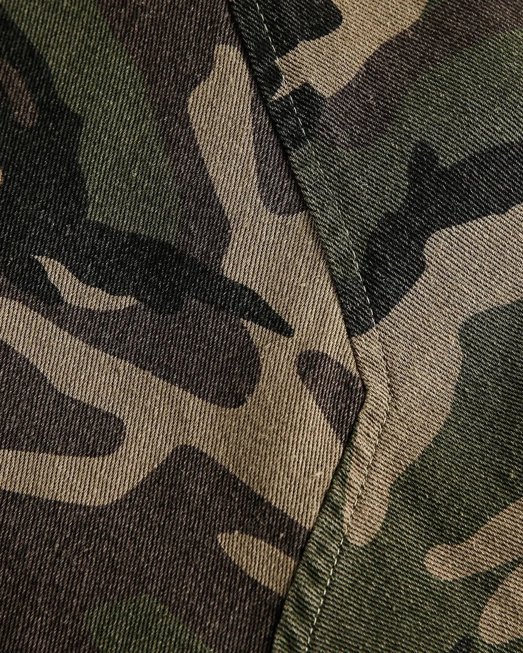 Camo Faux Fur Lined Bomber Jacket | Inflation Streetwear