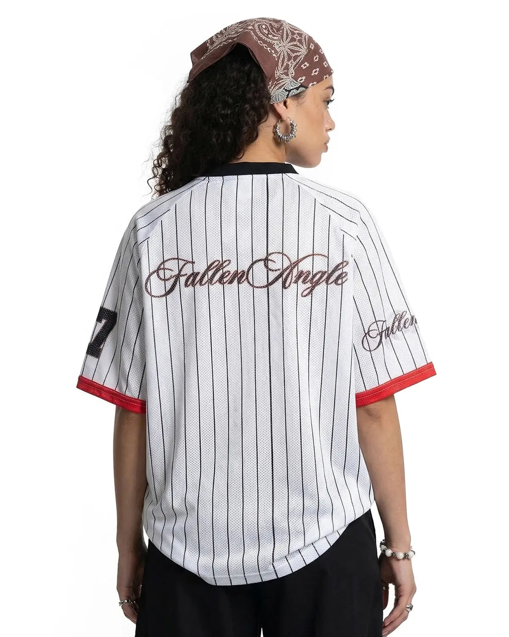 Pinstripe Number Mesh Jersey | Inflation Streetwear