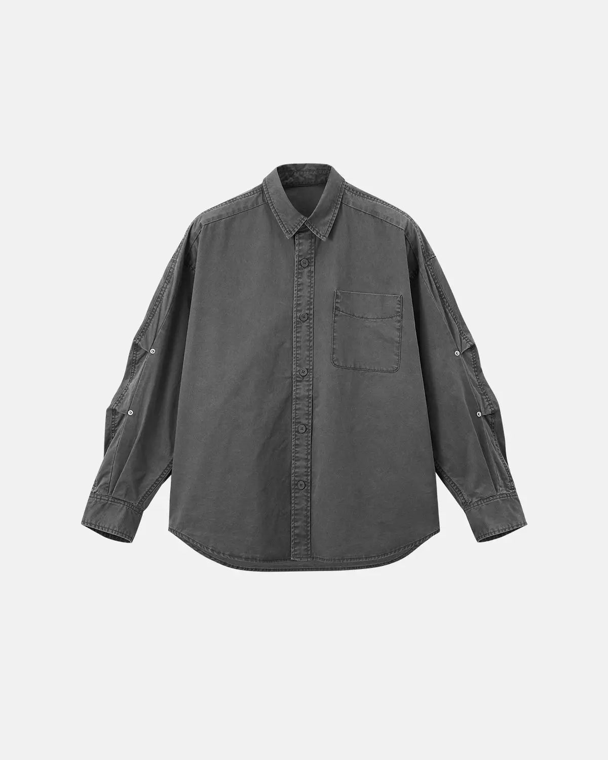 Acid Wash Cargo Shirt Jacket | Inflation Streetwear