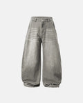 INFLATION Washed Barrel Baggy Jeans