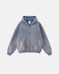 Acid Washed Zip Up Hoodies | Inflation Streetwear