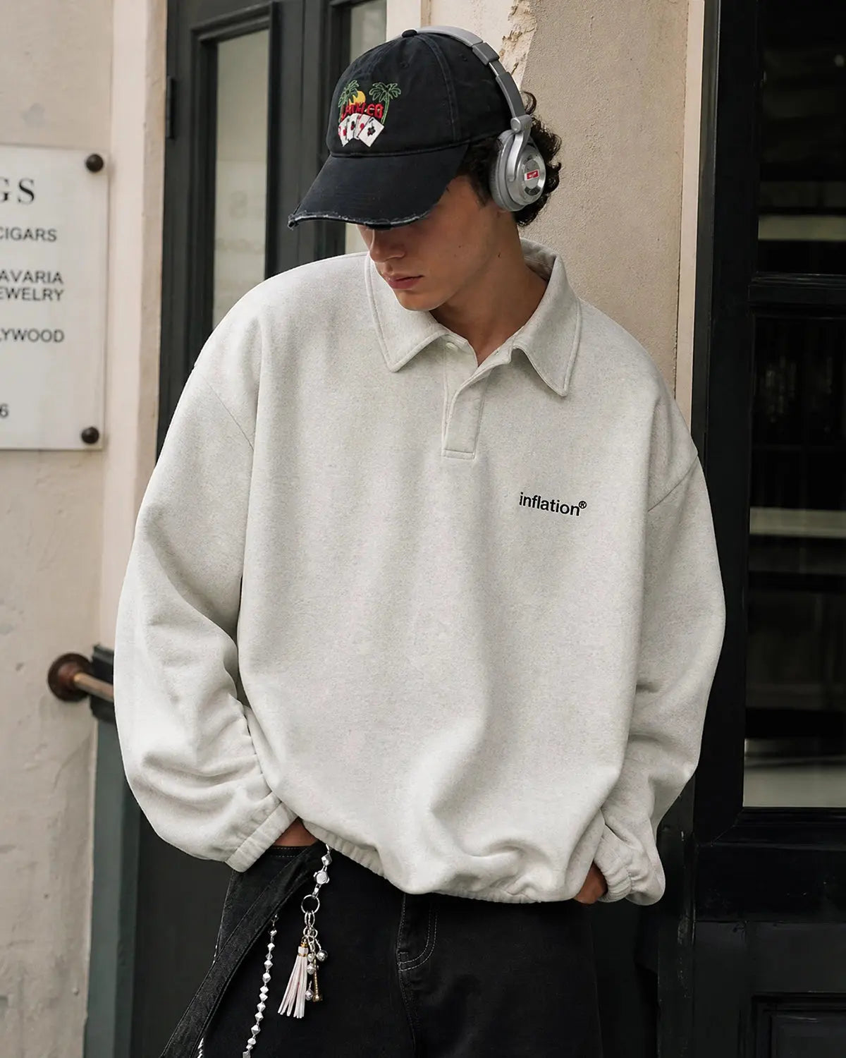 Brand Quarter Polo Sweatshirts | Inflation Streetwear