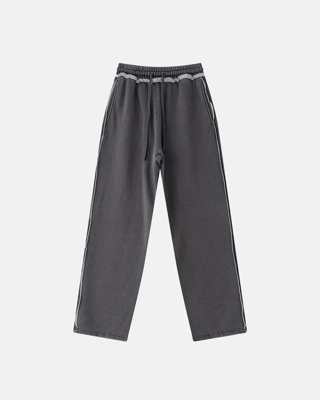 Wash Patchwork Straight Leg Sweatpants | Inflation Streetwear