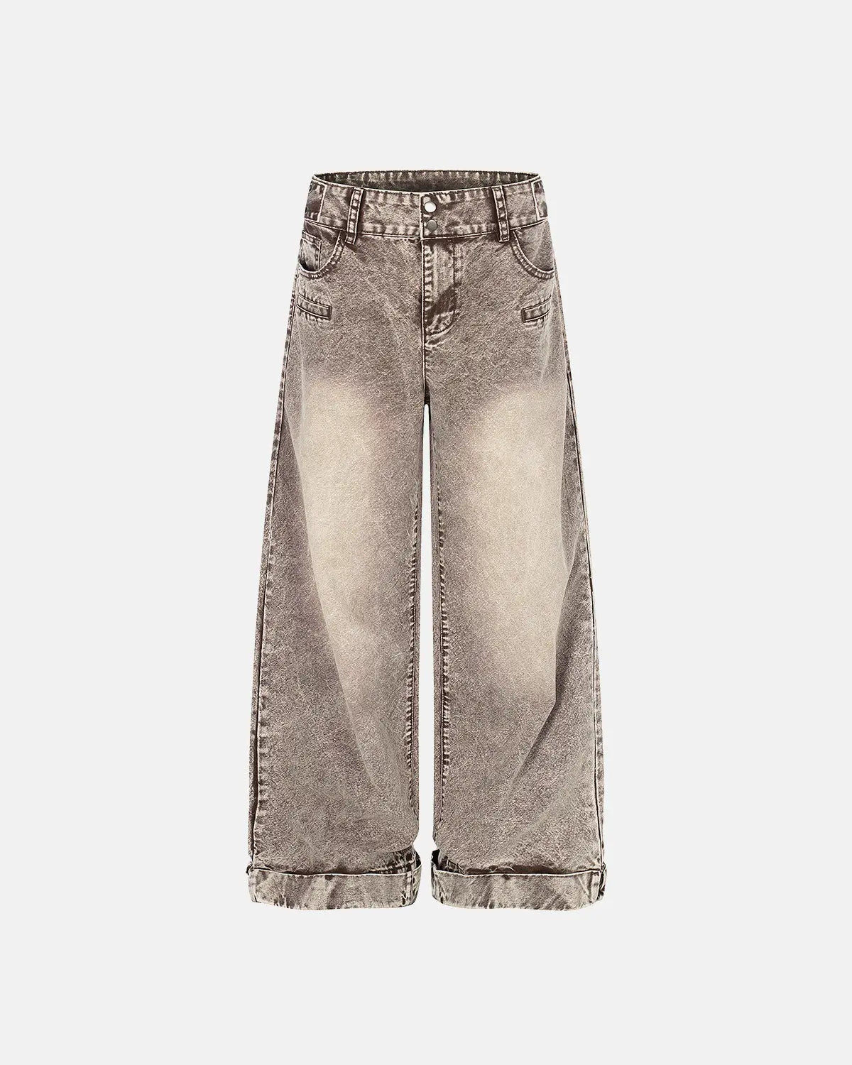 Retro Washed Wide Leg Baggy Jeans | Inflation Streetwear