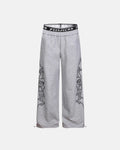 Gothic Layered Baggy Sweatpants | Inflation Streetwear