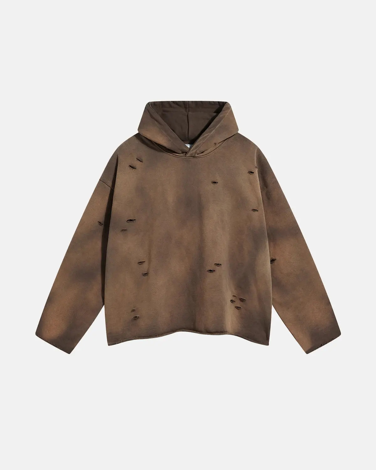 Acid Wash Ripped Boxy Hoodies | Inflation Streetwear