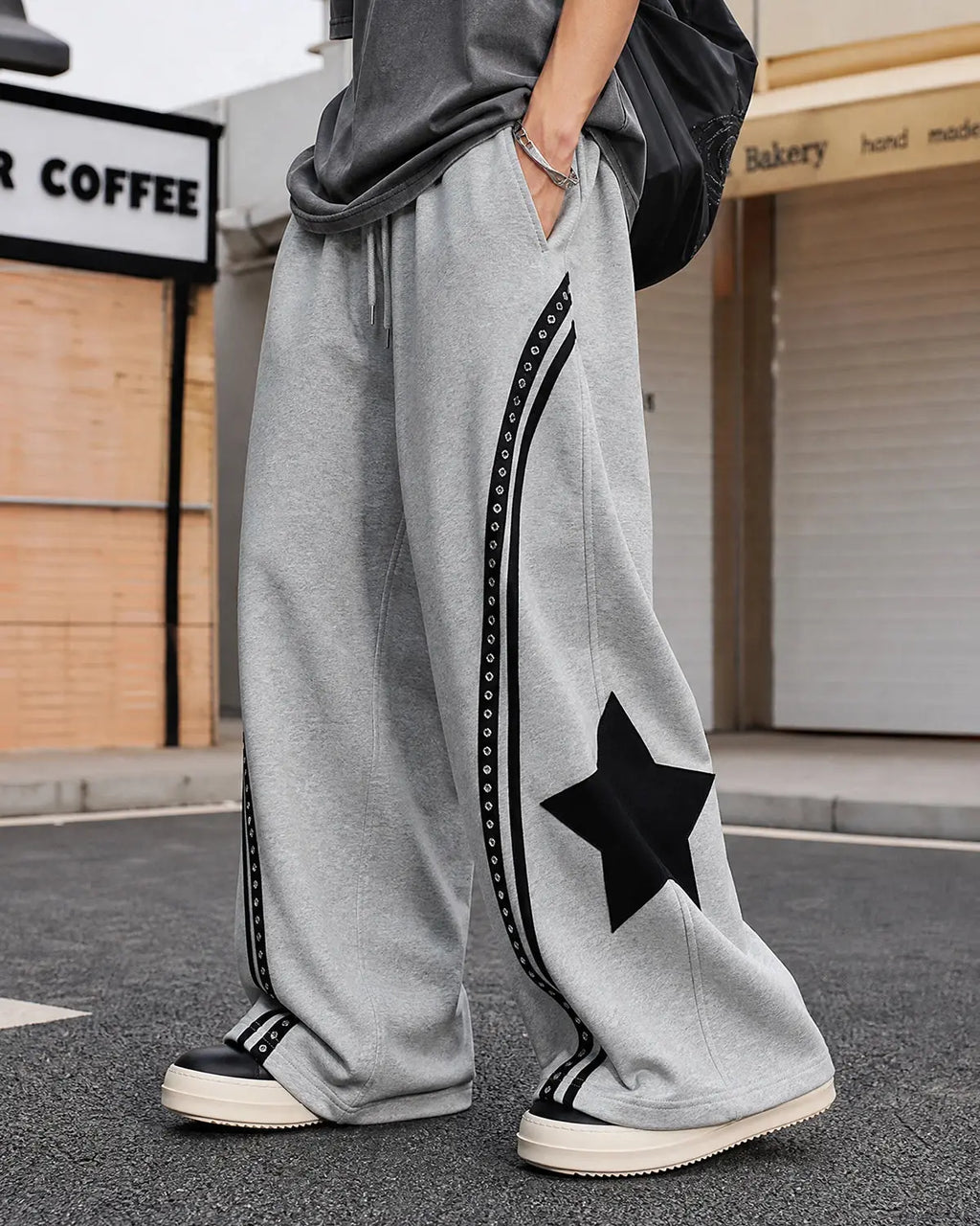 Contrast Patchwork Barrel Sweatpants | Inflation Streetwear