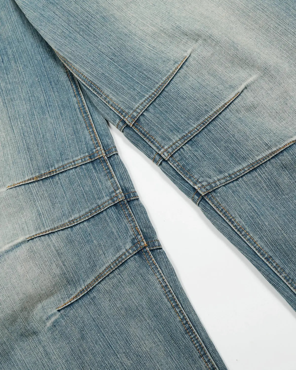 Deconstructed Bamboo Weave Baggy Jeans | Inflation Streetwear