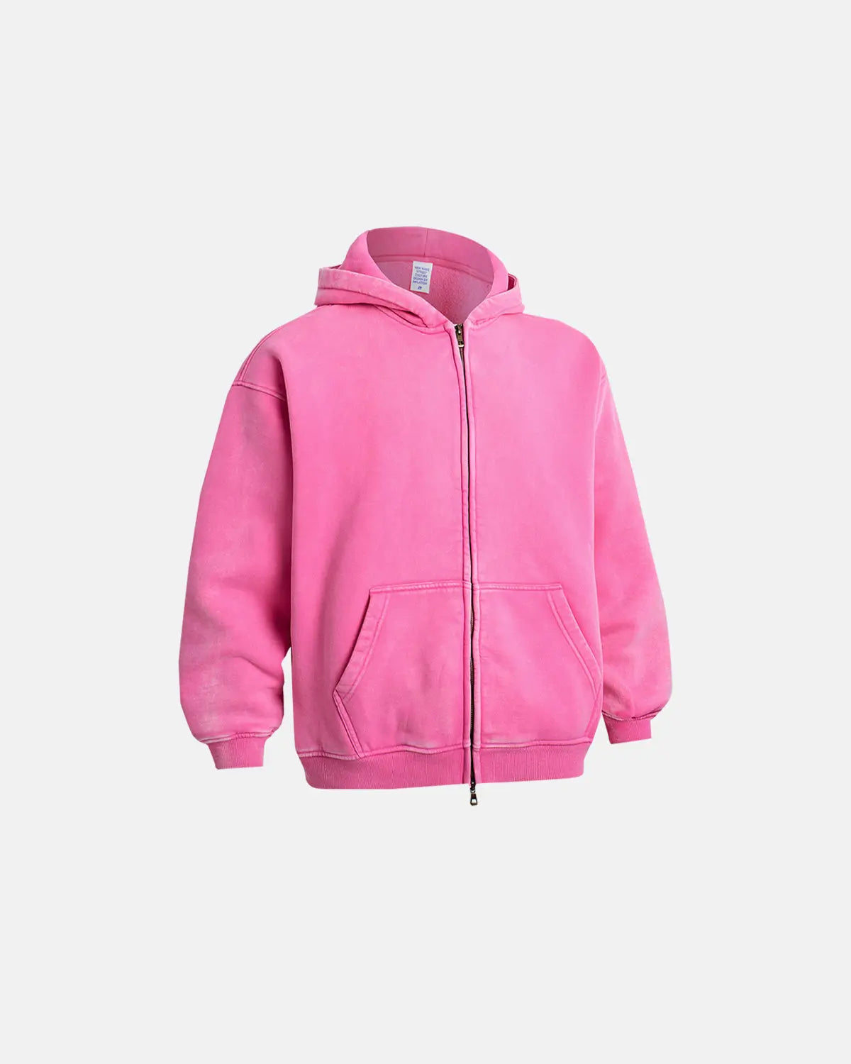INFLATION Retro Distressed Zipper Hooded Jacket