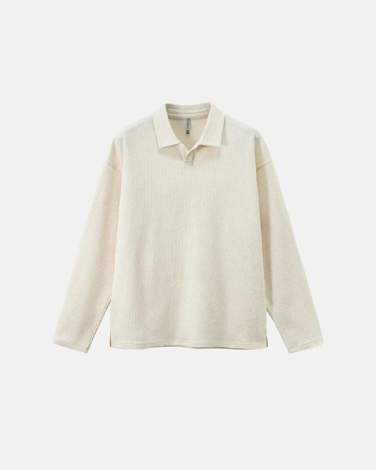 Waffle Long Sleeve Polo Shirts | Inflation Streetwear