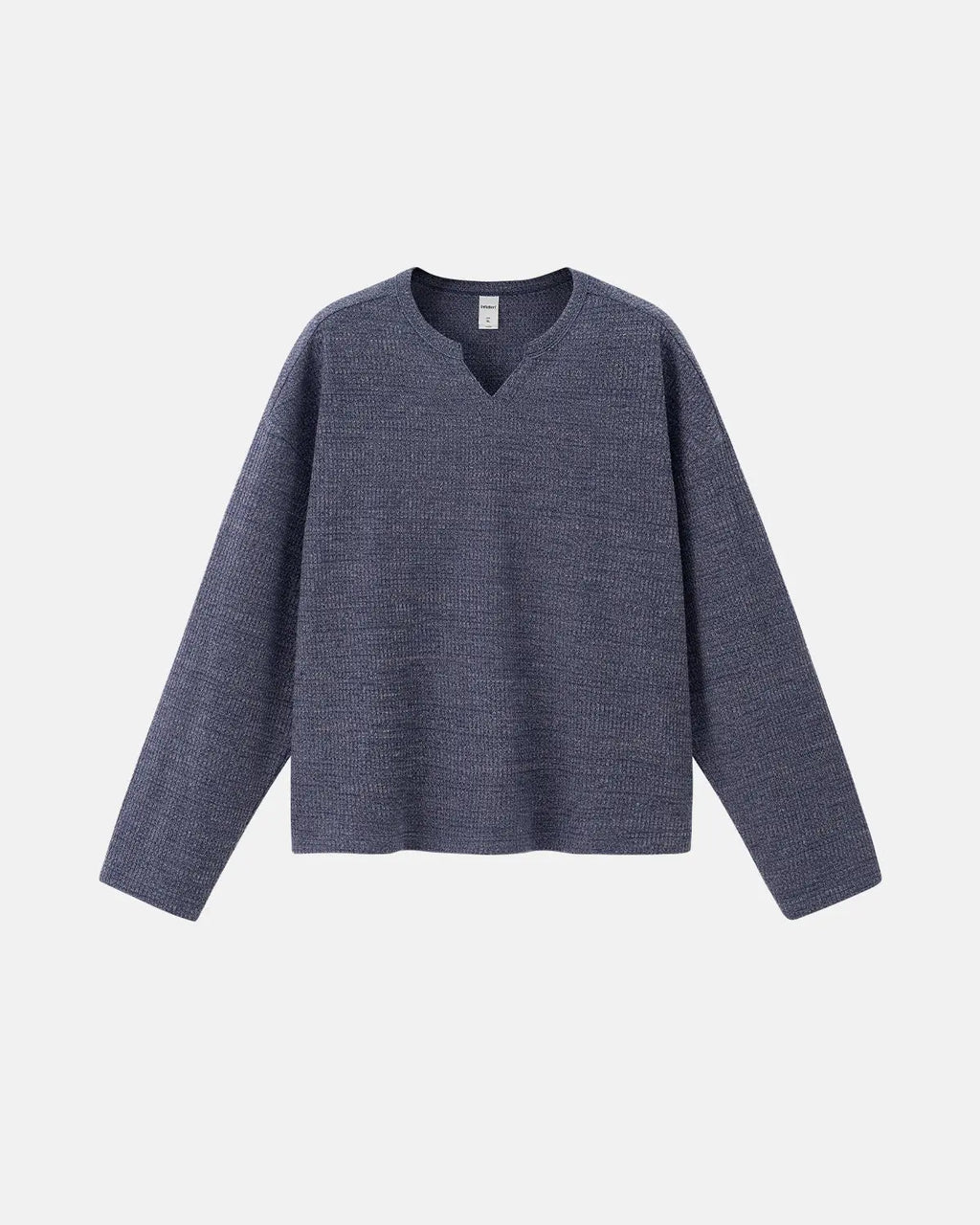 V-neck Long Sleeve Waffle Tees | Inflation Streetwear