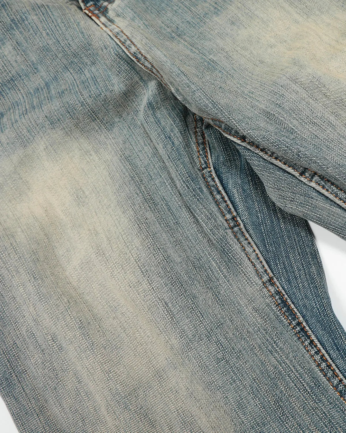 Washed  Bamboo Weave Baggy Bootcut Jeans | Inflation Streetwear