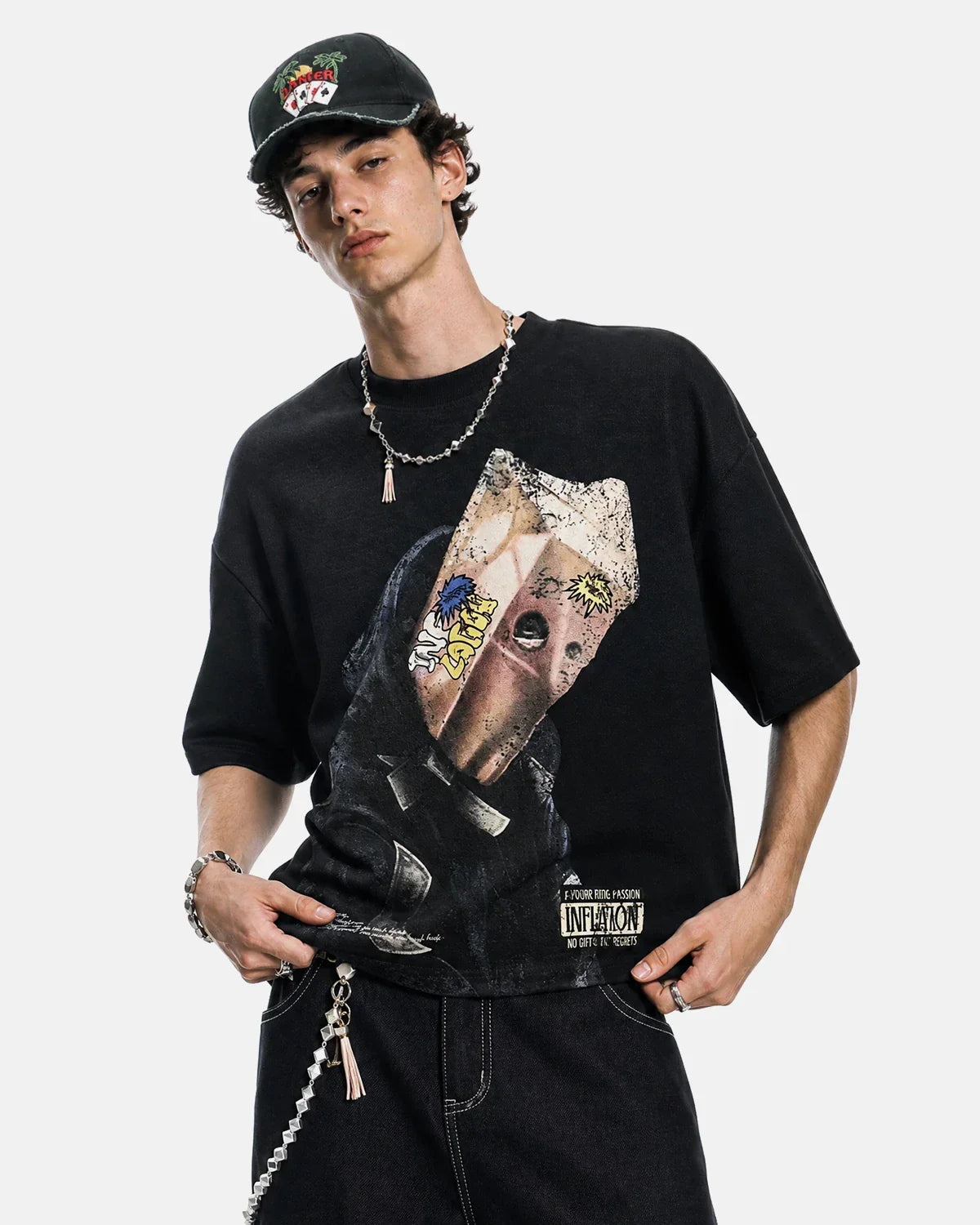 Washed Boxy Graphic Tees | Inflation Streetwear