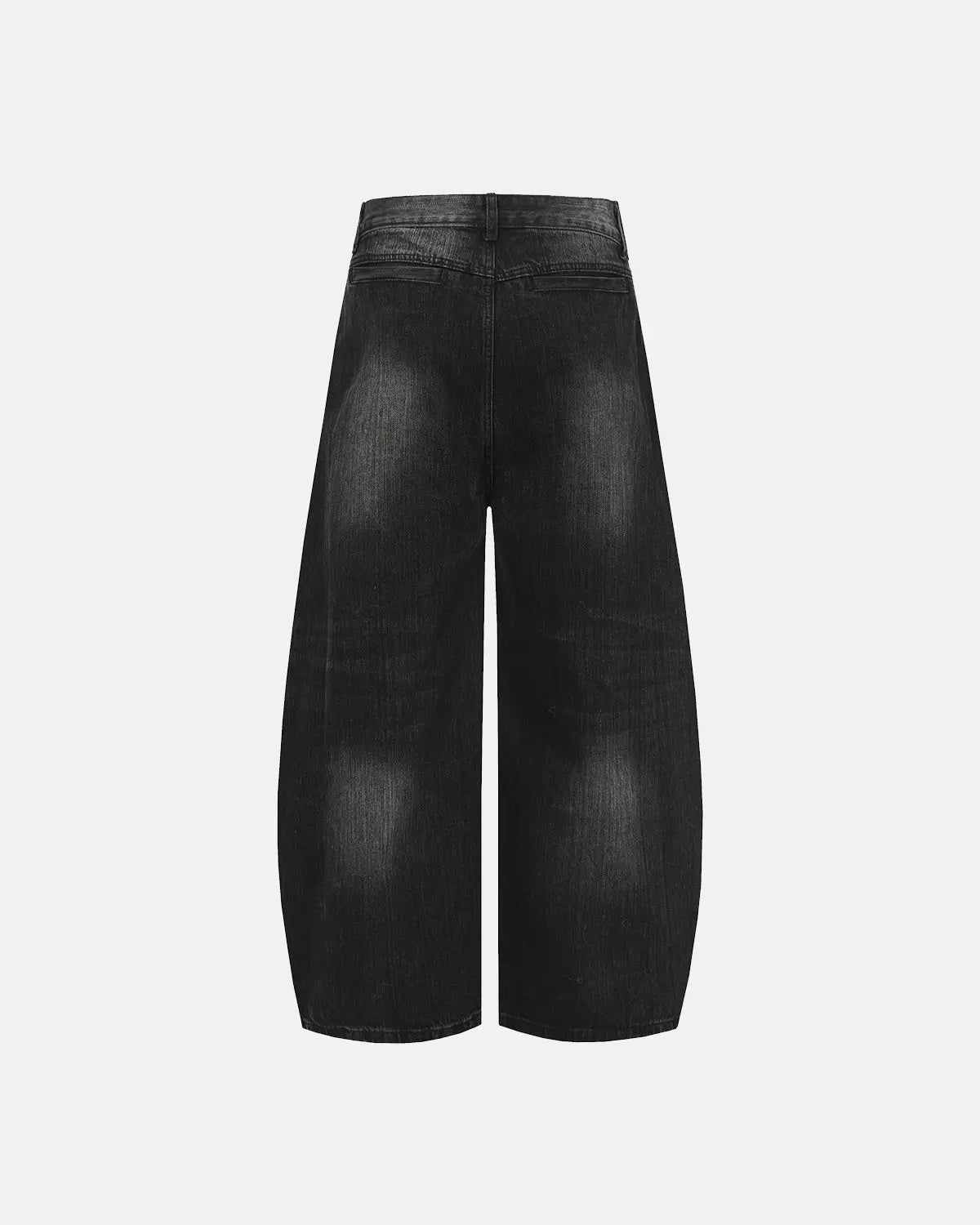 Graphic Embroidered Washed Barrel Jeans | Inflation Streetwear