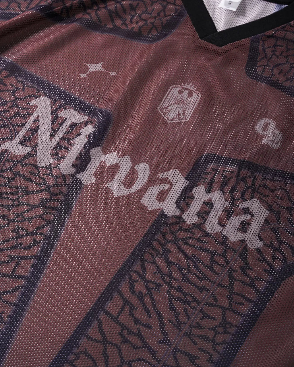 Tribal Pattern Mesh Jersey | Inflation Streetwear