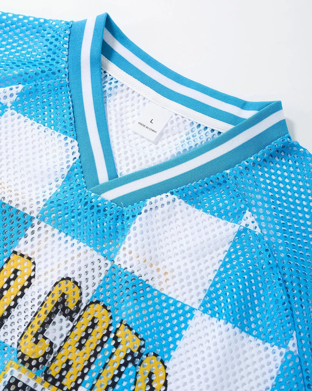 Varsity Checkerboard Mesh Jersey | Inflation Streetwear