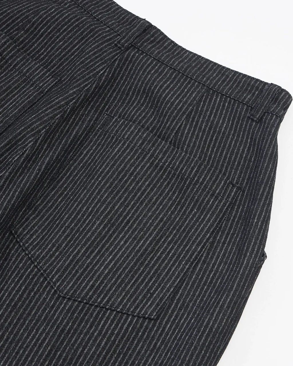 Vintage Pinstripe Pleated Barrel Jeans | Inflation Streetwear