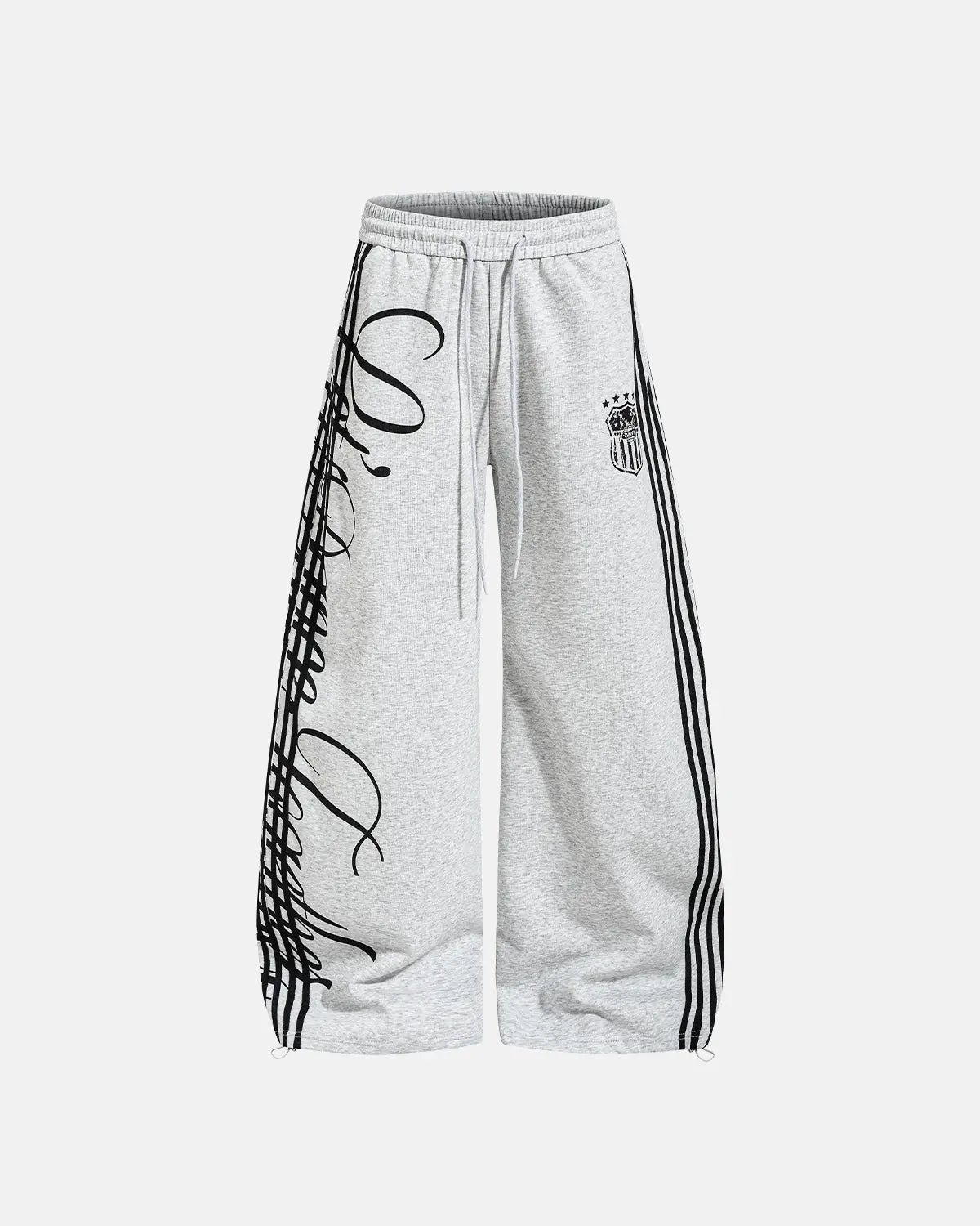 Script Stripe Baggy Sweatpants| Inflation Streetwear