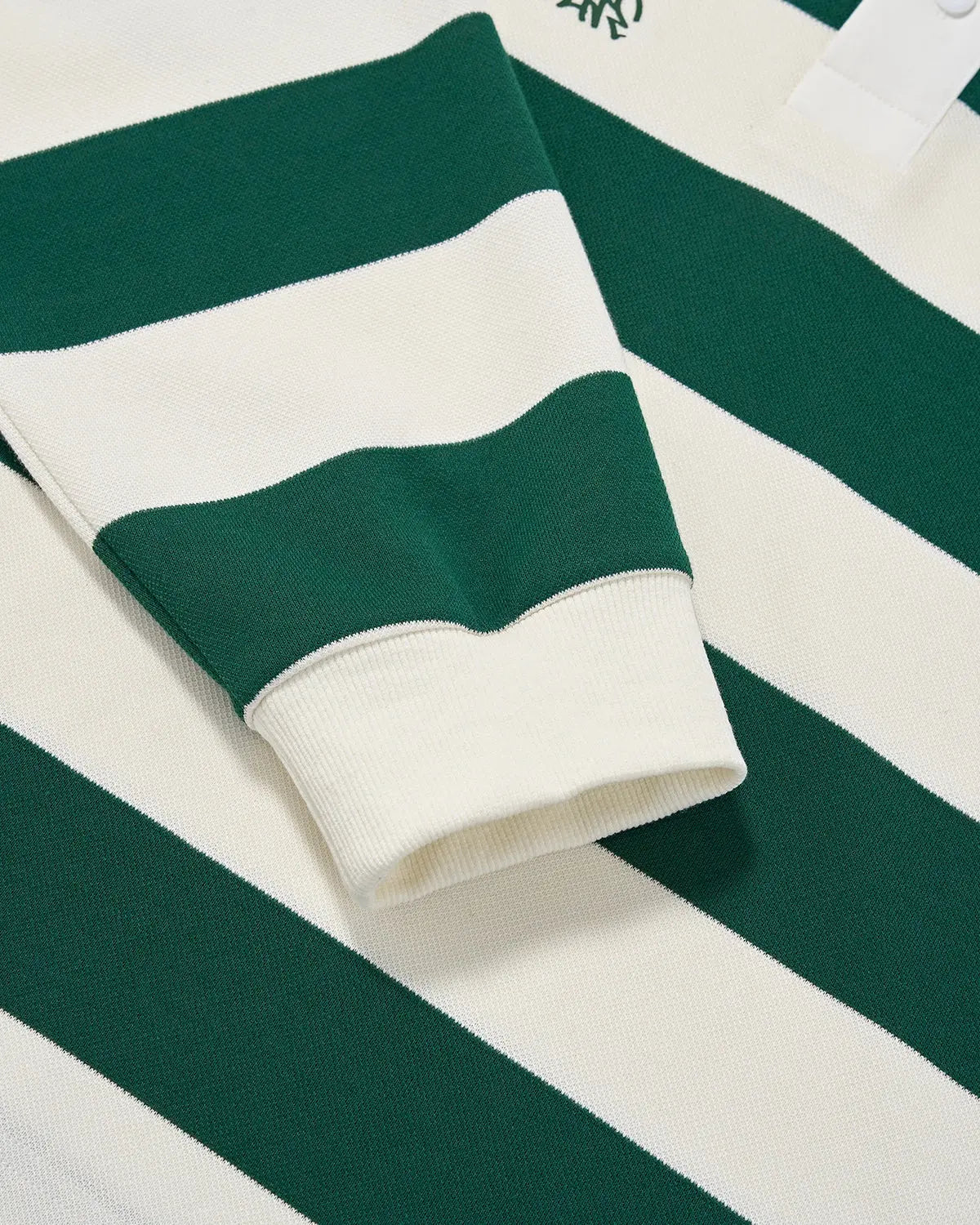 Green Rugby Polo Shirt | Inflation Streetwear