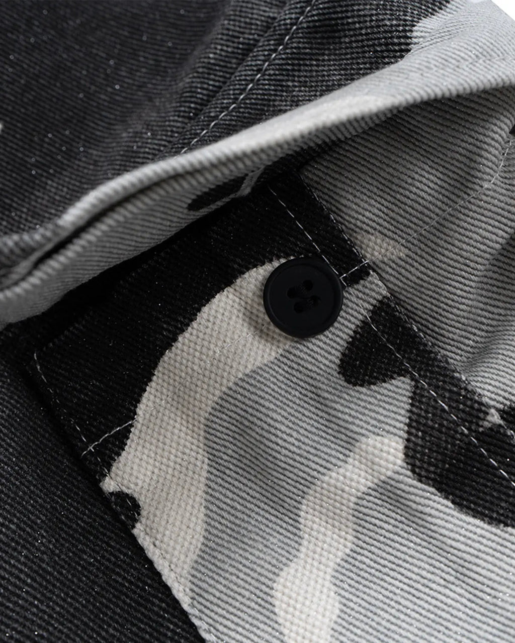 Glitter Camo Cargo Longline Shorts | Inflation Streetwear