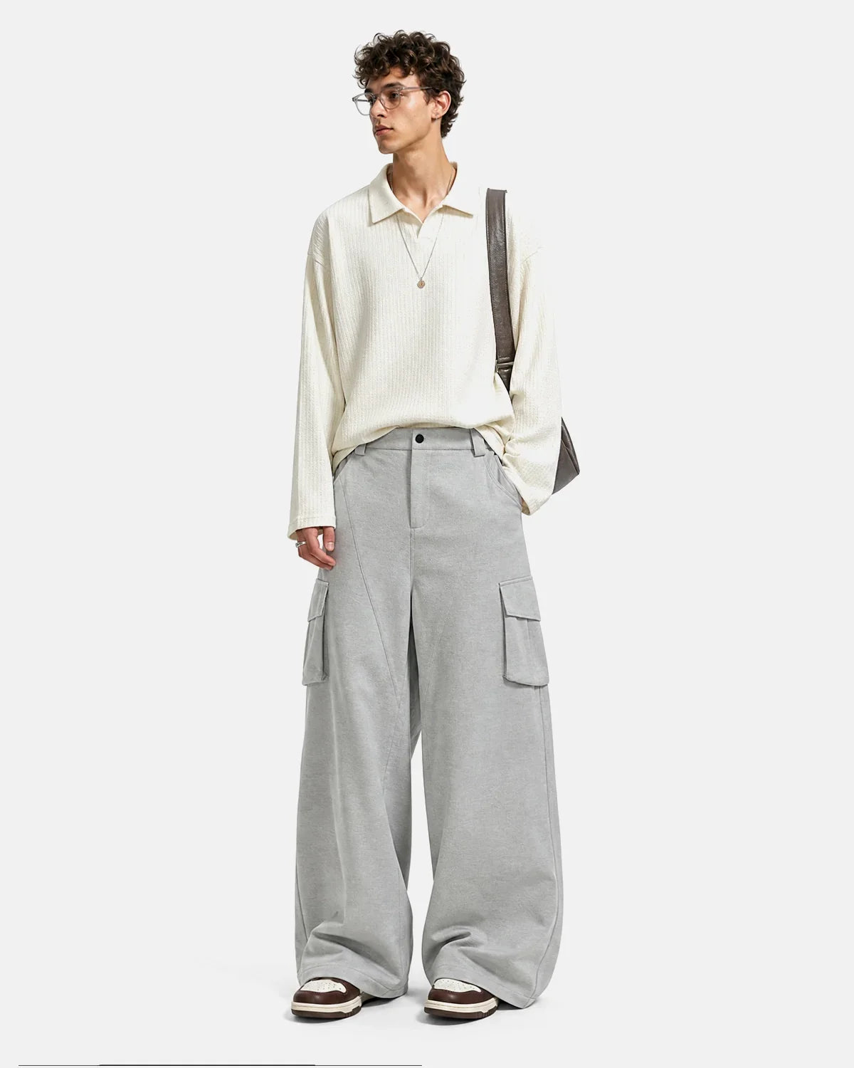 Structured Wide Leg Cargo Pants | Inflation Streetwear
