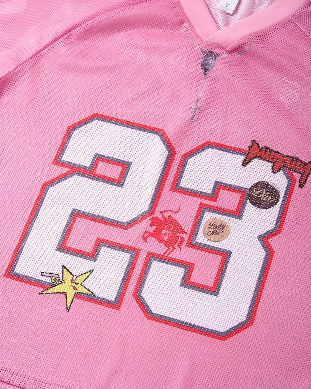Number 23 Pink Mesh Jersey | Inflation Streetwear