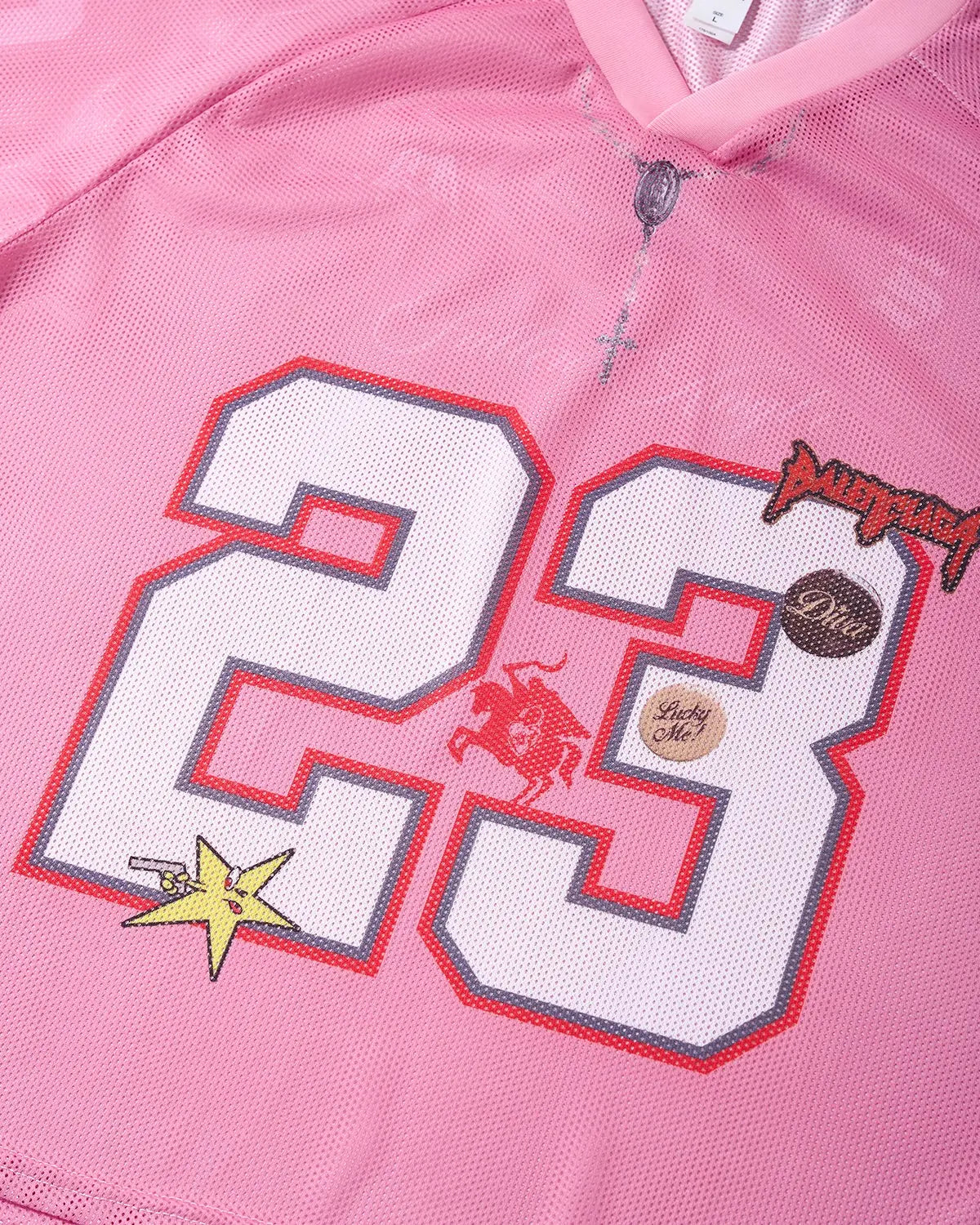Number 23 Pink Mesh Jersey | Inflation Streetwear