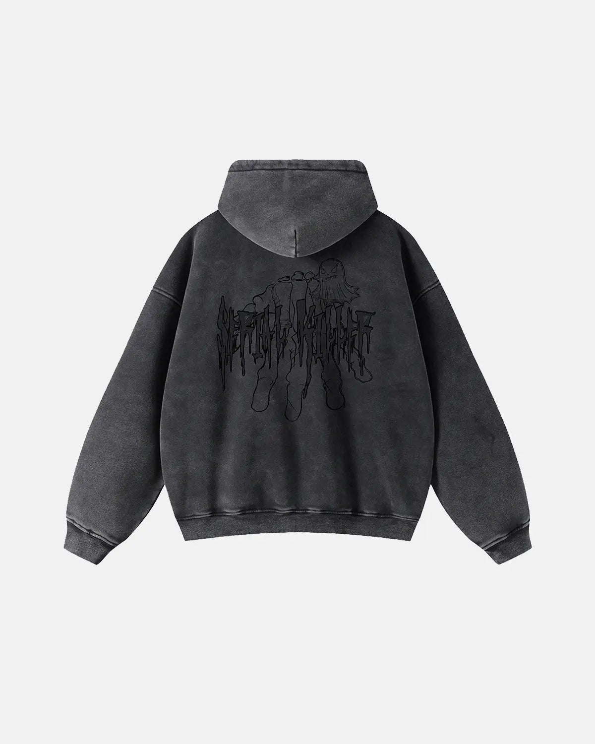 Gothic Acid Wash Zip Up Hoodies | Inflation Streetwear