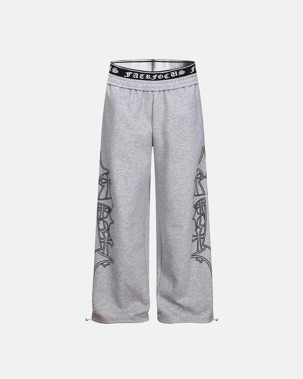 Gothic Layered Baggy Sweatpants | Inflation Streetwear