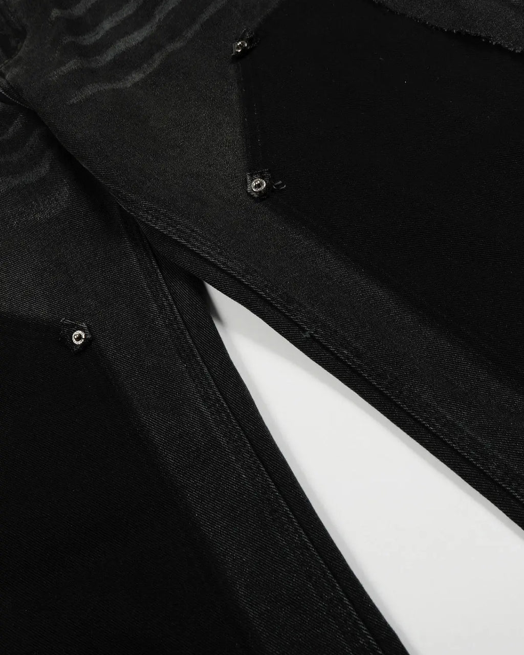Black Patchwork Barrel Jeans | Inflation Streetwear