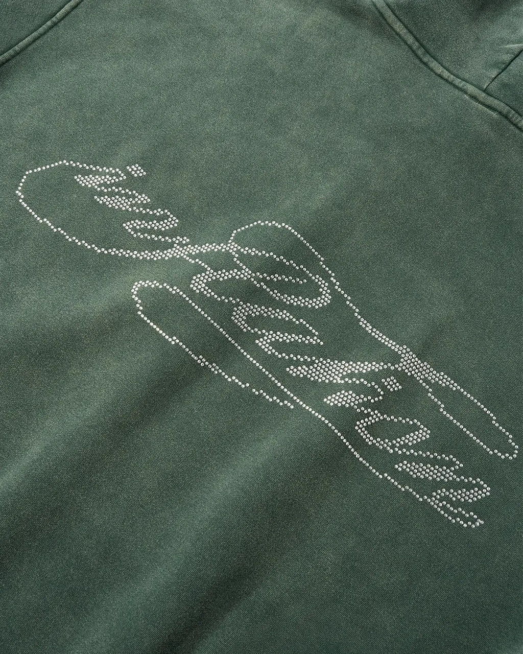 Rhinestone Distressed Washed Zip Up Hoodies | Inflation Streetwear