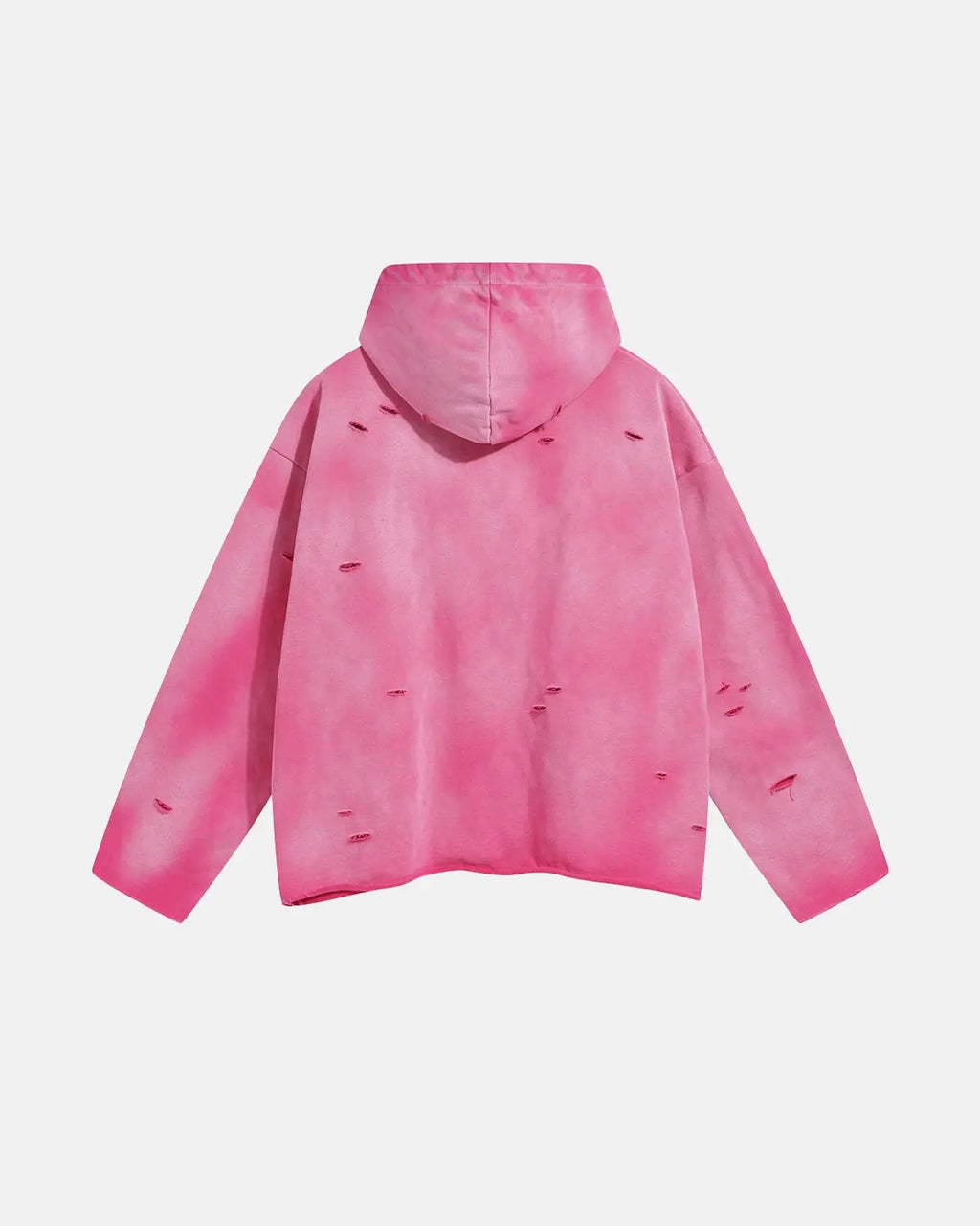 Acid Wash Ripped Boxy Hoodies | Inflation Streetwear