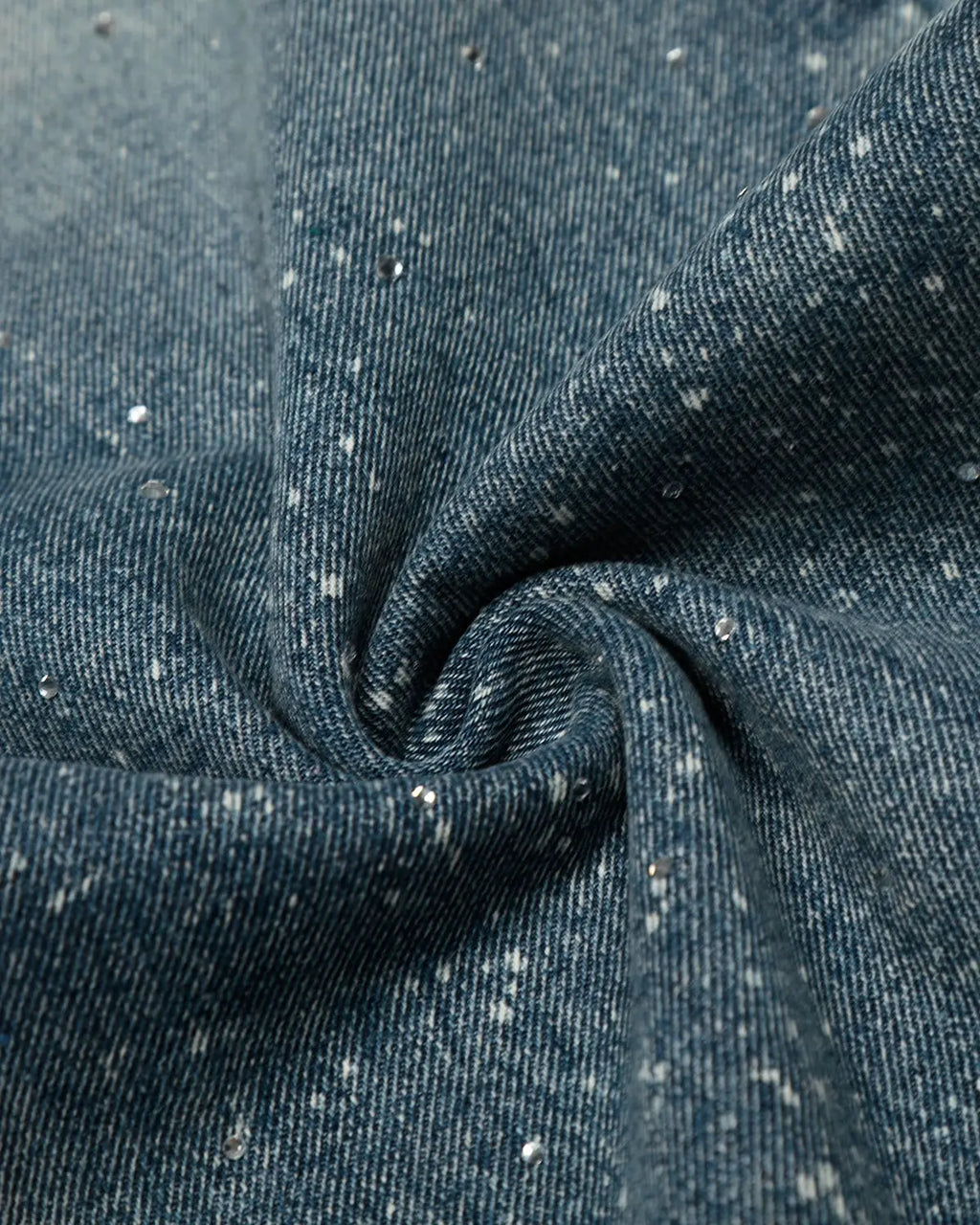 Rhinestone Straight Leg Denim Jeans | Inflation Streetwear