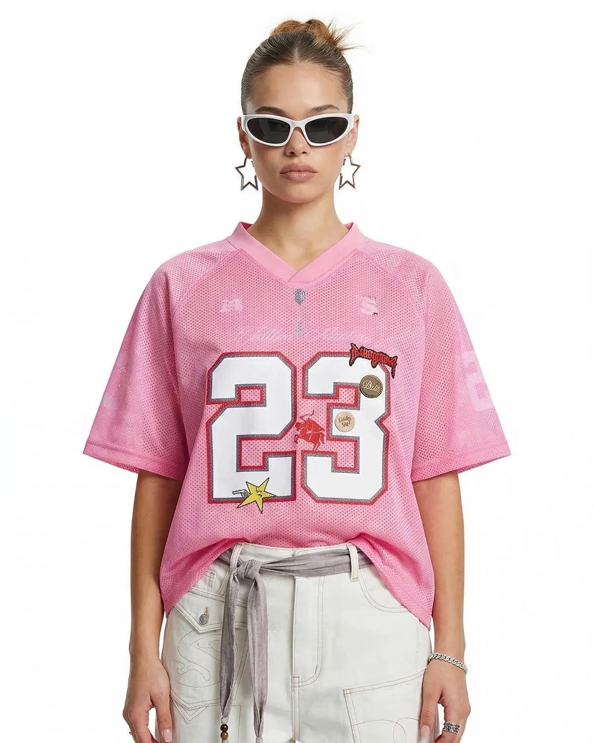 Number 23 Pink Mesh Jersey | Inflation Streetwear