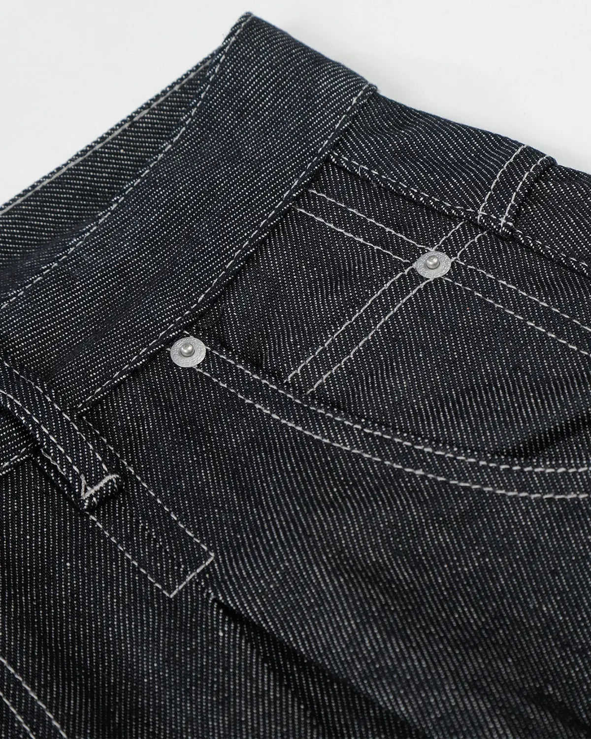 Contrast Stitching Raw Baggy Jeans | Inflation Streetwear