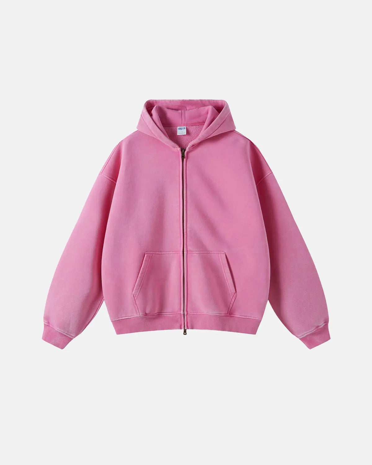INFLATION Vintage Washed Zip Up Hoodie