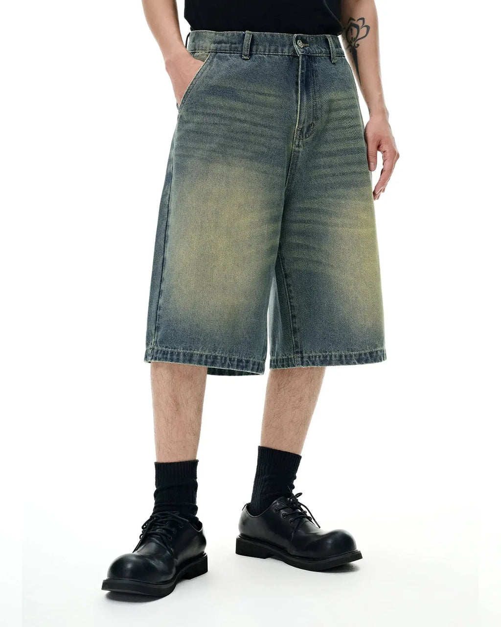Retro Washed Denim Shorts | Inflation Streetwear