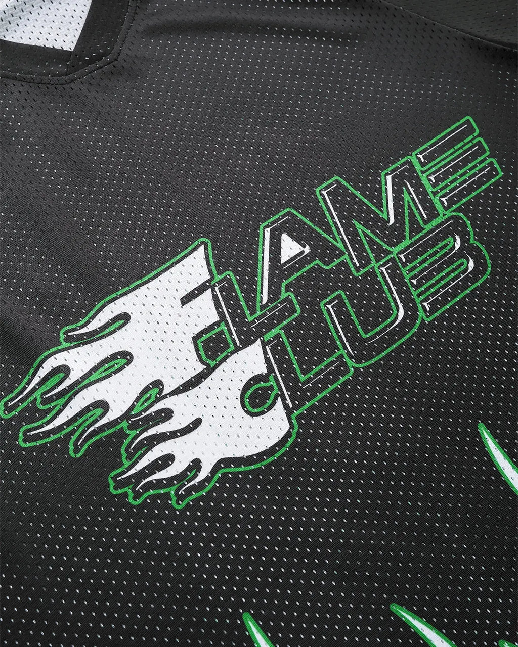 Flame Print Mesh Tees | Inflation Streetwear