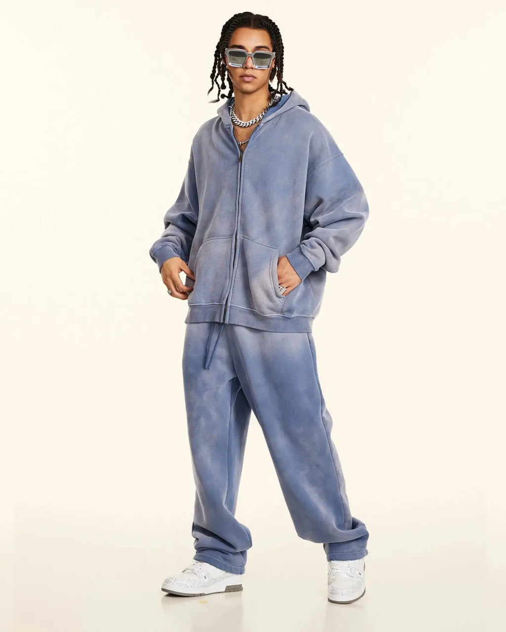 Straight-Leg Acid Wash Sweatpants | Inflation Streetwear