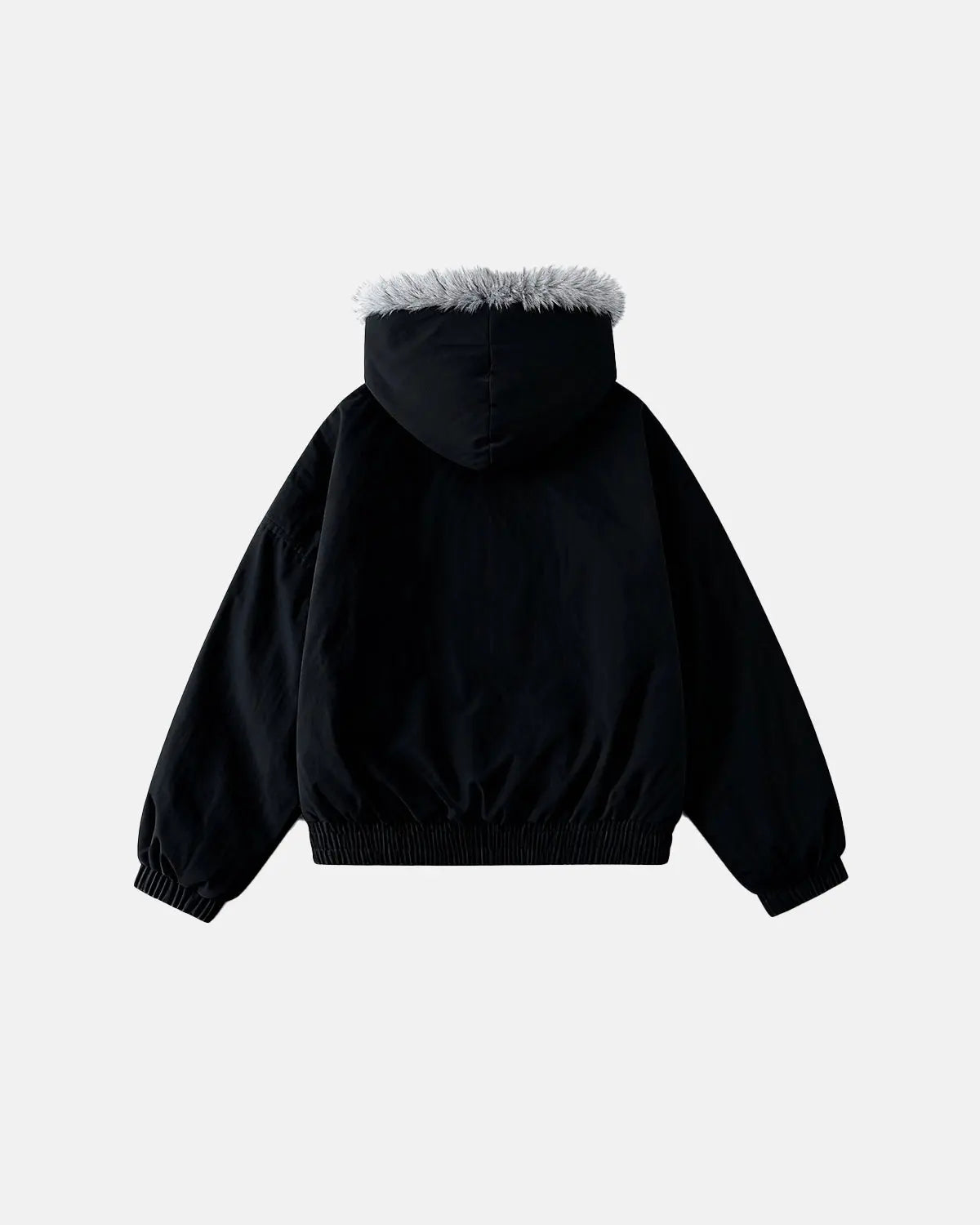 Faux Fur Lined Padded Bomber Jacket | Inflation Streetwear