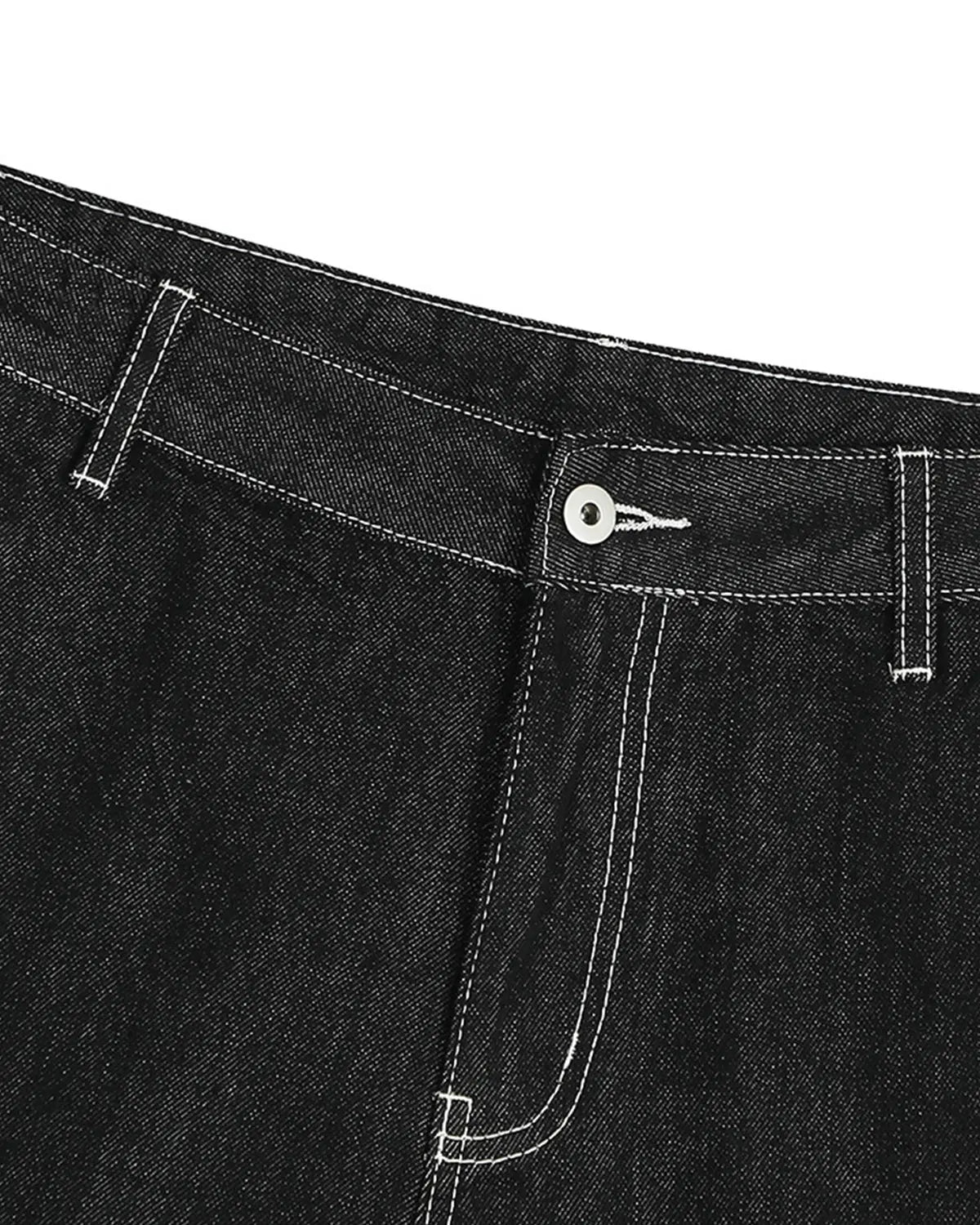 Raw Denim Cargo Longline Shorts | Inflation Streetwear