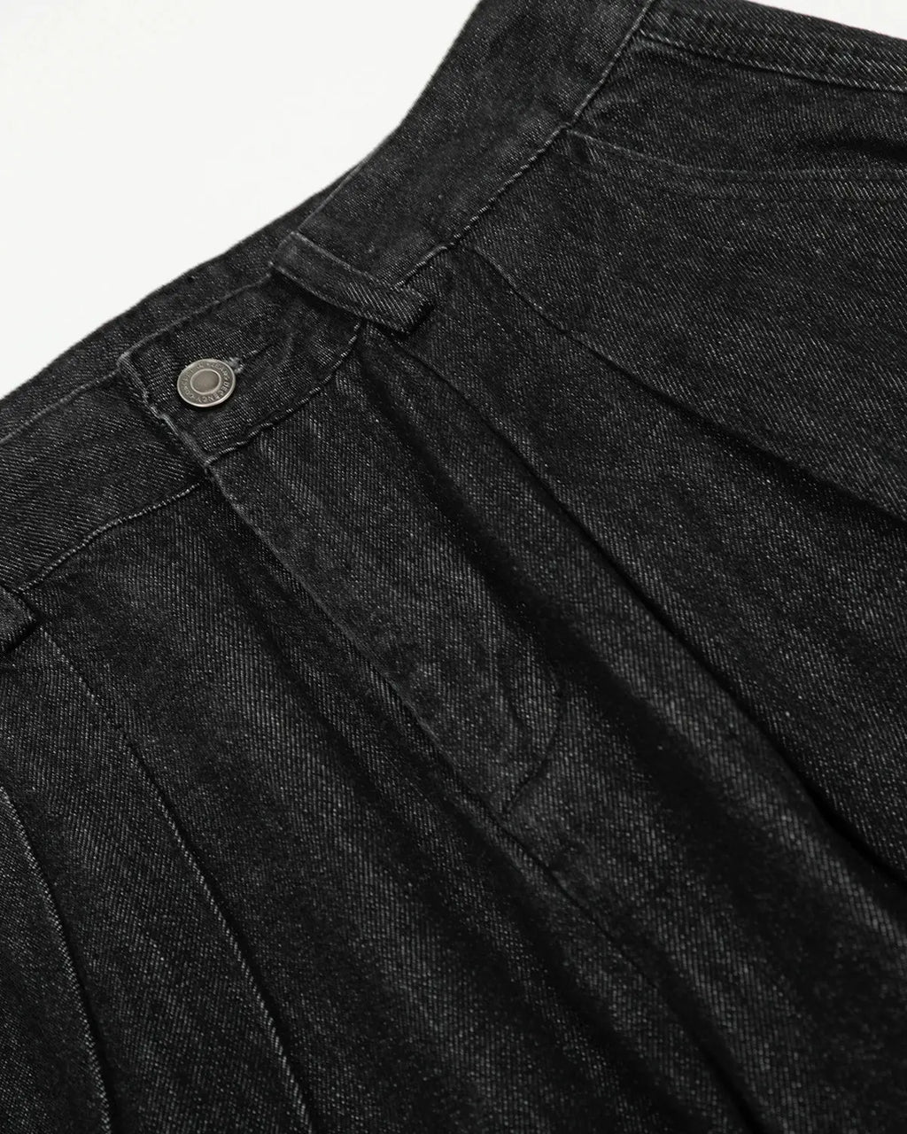 Pleated Raw Baggy Jeans | Inflation Streetwear