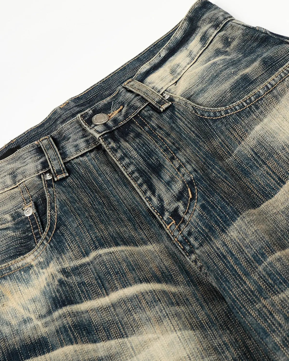 Bamboo Weave Barrel Baggy Jeans | Inflation Streetwear