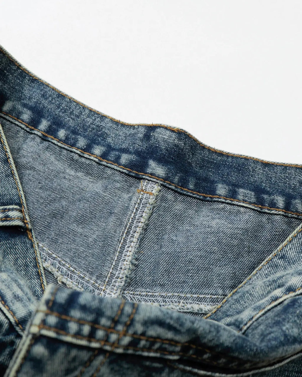 Studded Washed Long Baggy Jorts | Inflation Streetwear