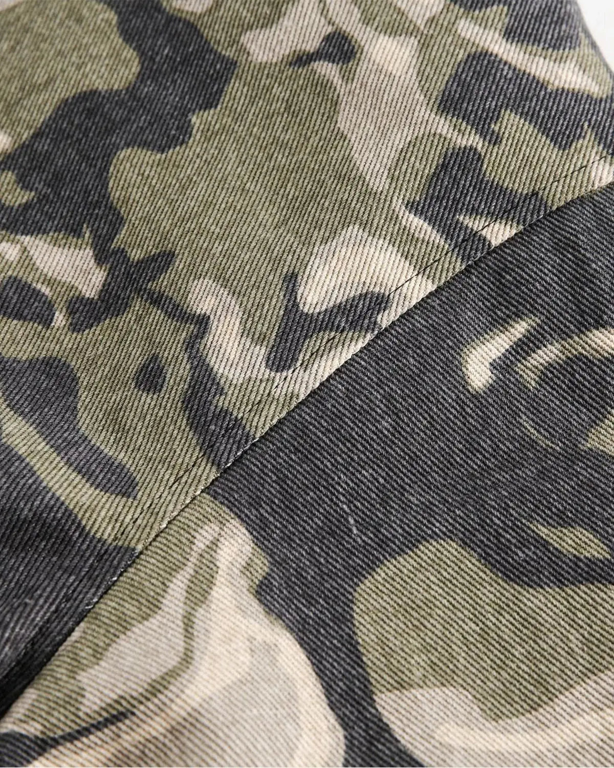 Camo Faux Fur Padded Hooded Jacket | INFLATION Streetwear