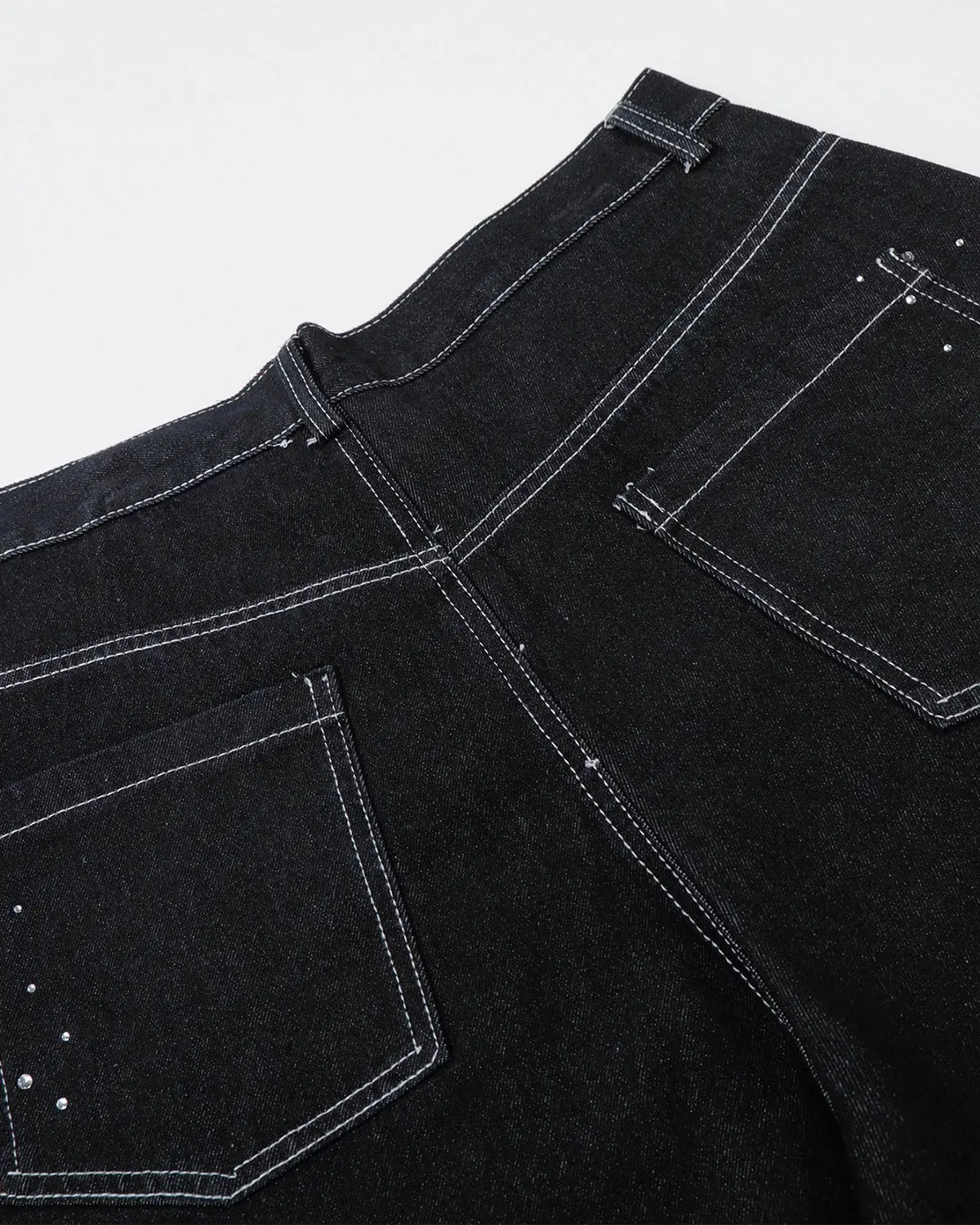 Star Rhinestone Denim Shorts | Inflation Streetwear